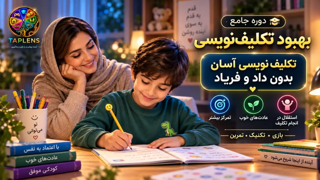 دوره جامع بهبود تکلیف نویسی تاپلنز برای انجام تکالیف مدرسه با آرامش و استقلال بیشتر
