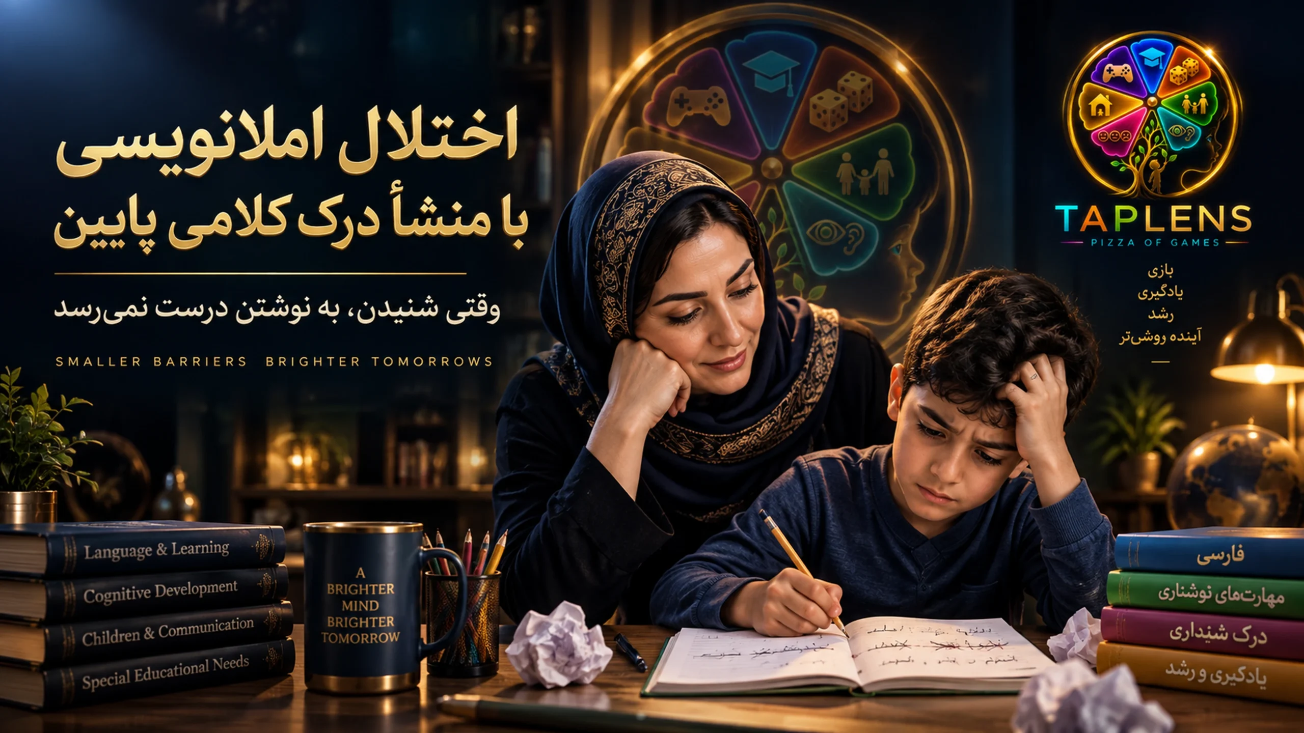 اختلال املانویسی در کودک با منشأ درک کلامی پایین